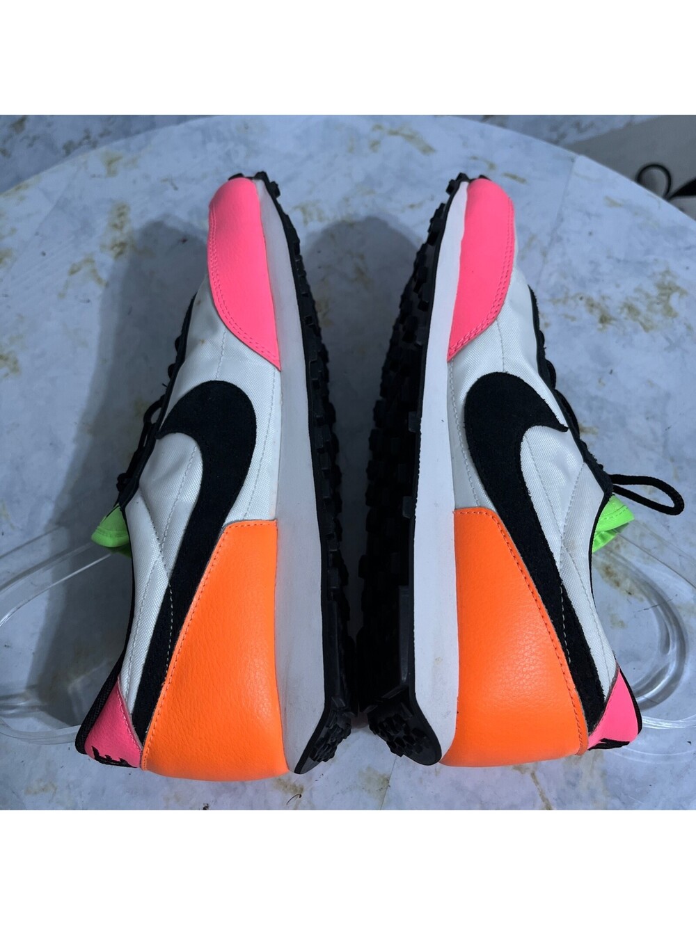 Nike Daybreak Womens Size 9 Shoes White Pink Orange Athletic Low Trainer Sneaker - Picture 6 of 10